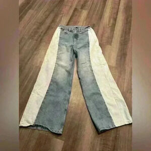 Papermoon two toned jeans size large wide leg